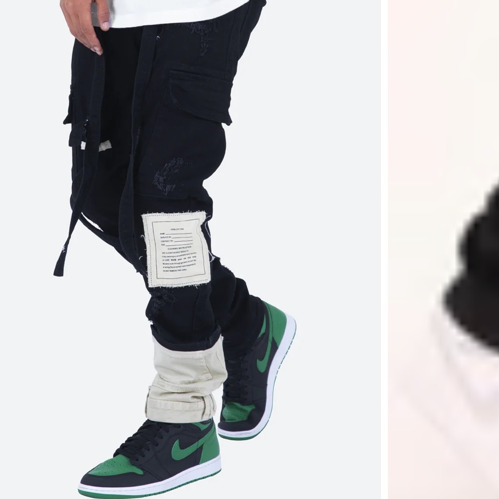 MNML patchwork cargos - Picture 2 of 2